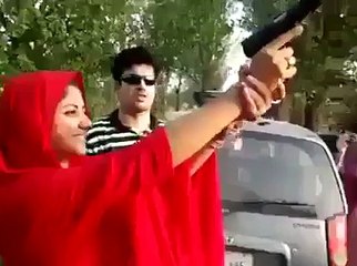 Pakistani Girl Doing Firing