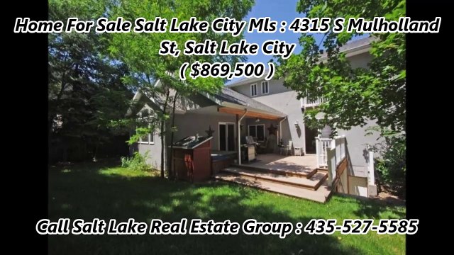 Homes For Salt Lake City Mls by Salt Lake Real Estate Group 4315 S Mulholland St, Salt Lake City