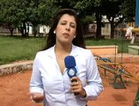 Jornal local: Abandono quadra