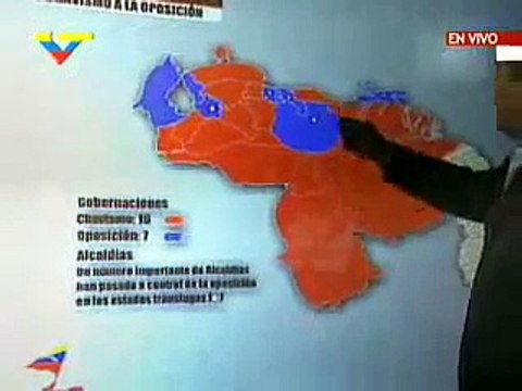 Venezuela: Elecciones 2008, el PSUV gana el 77% de las gobernaciones del país.