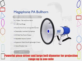 Pyle-Pro PMP50 50W Megaphone with Siren