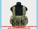 Military Magazine Chest Rig Carry Combat Tactical Vest Airsoft Digital Woodland