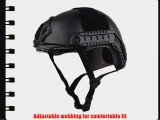OneTigris Military Helmet PJ Type Helmet Tactical Airsoft Paintball Fast Helmet with Goggle