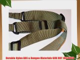 Acid Tactical? Airsoft Rifle shotgun Hunting Tactical bungee sling Two hook - Color OD Green