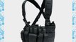 Condor Tactical Combat Recon Chest Rig Vest MOLLE System Airsoft Webbing Black