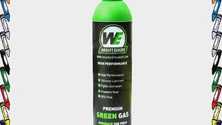 2x WE Green Gas Airsoft Gas 300g 1000ml High Performance BB Gas (Pack of 2)