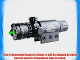 TopOutdoor Tactical Hunting Adjustable Green Laser Dot Scope Sight for Pistol w/ Riflescope