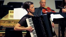 Ksenija Sidorova, accordion performs Bach D minor piano concerto