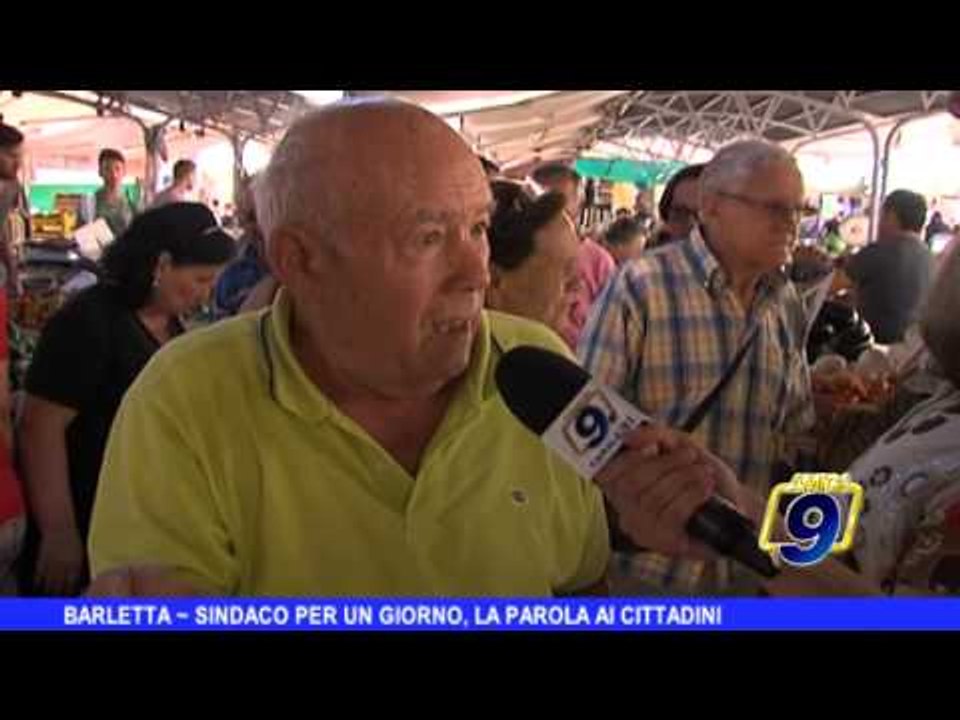 BARLETTA | Sindaco per un giorno, la parola ai cittadini