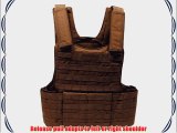 Tactical Army Vest MOLLE II Modular System Webbing Airsoft Mil-Sim Coyote Brown