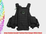 Army Combat Assault Tactical Vest Ranger MOLLE Black