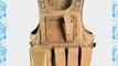 TopOutdoor Army USMC Tactical Military Airsoft Paintball Combat Soft Molle Vest (Tan)