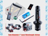 Yes Outdoor Tactical Red Laser/Sight Outside Adjustable for Pistol w/ Rifle Scope Mounts