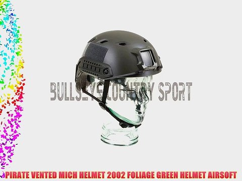 PIRATE VENTED MICH HELMET 2002 FOLIAGE GREEN HELMET AIRSOFT