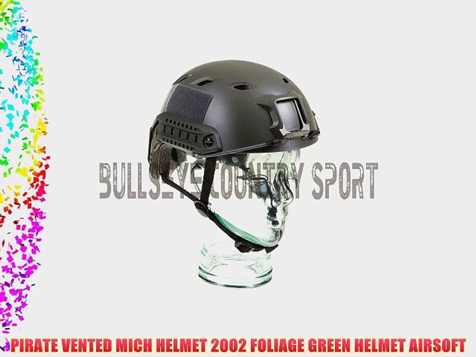 PIRATE VENTED MICH HELMET 2002 FOLIAGE GREEN HELMET AIRSOFT