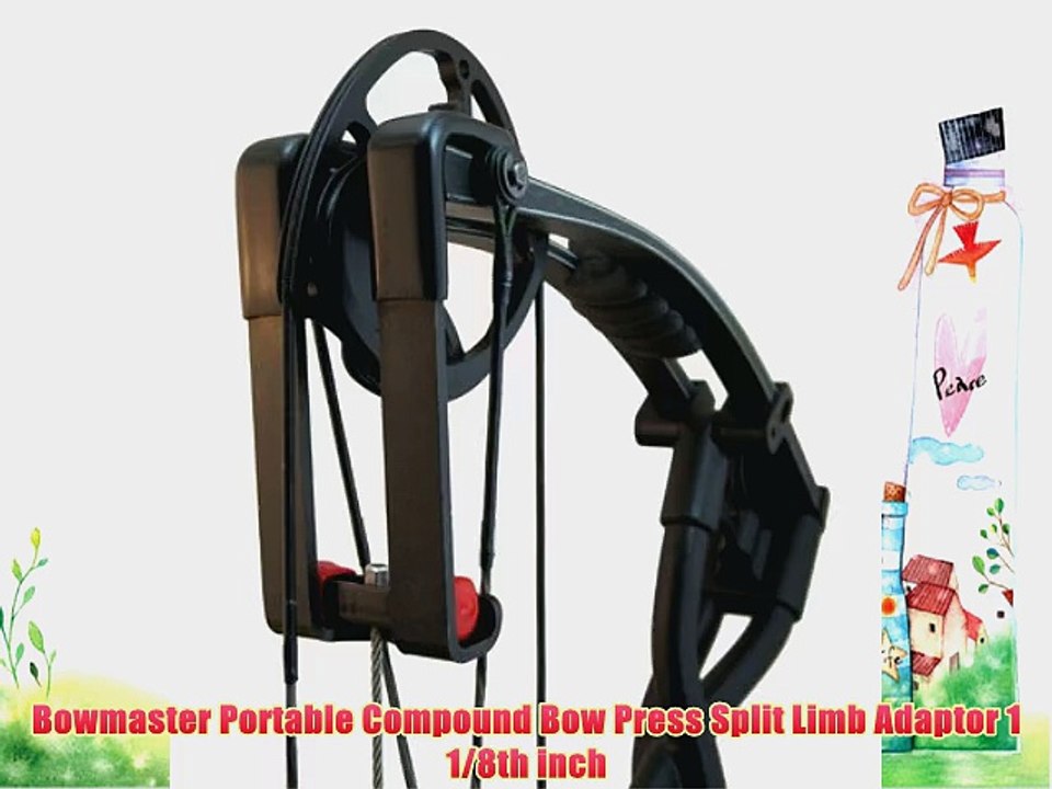 Bowmaster Portable Compound Bow Press Split Limb Adaptor 1 1/8th inch