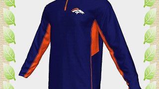 Denver Broncos Majestic NFL Defending Zone 1/4 Zip Performance Shirt