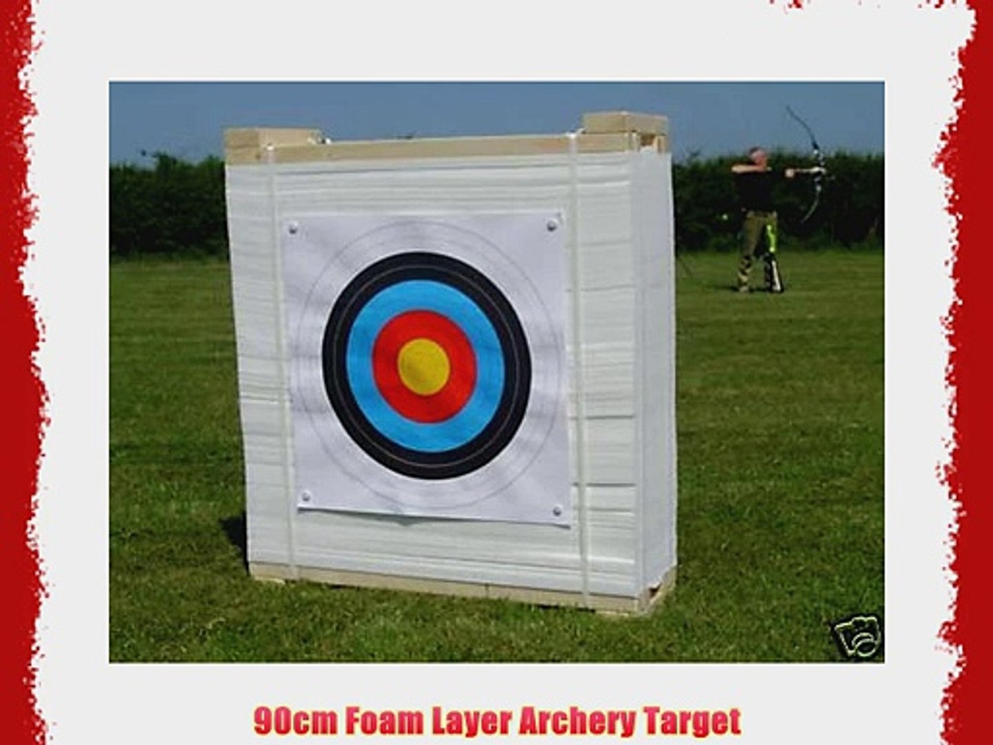 Archery Target Straw Heavy Duty Shooting Boss ** 90cm Square **