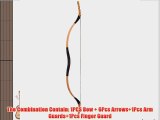 Longbowmaker Combination Set Traditional Mongolia Archery Brown Pigskin Longbow Recurve Bow