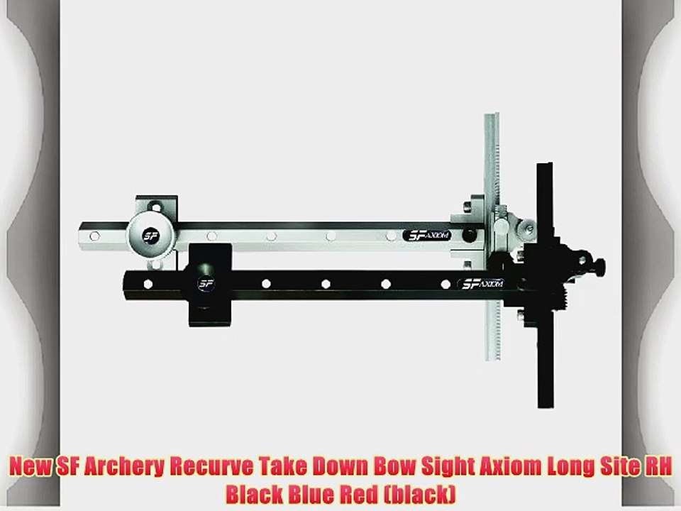 New SF Archery Recurve Take Down Bow Sight Axiom Long Site RH Black Blue Red (black)