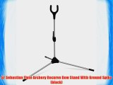 SF Sebastian Flute Archery Recurve Bow Stand With Ground Spike (black)