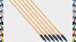 NuoYa005 Archery 31 RED Stripe Feather Target Deck Wooden Arrows For Bald bow pack of 6