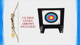 ASD Archery Starter Package Youth Camo Recurve Bow Set With Foam Target