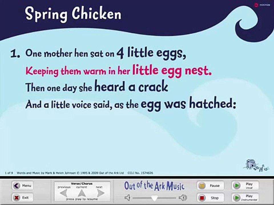 Spring Chicken - Words on Screen™