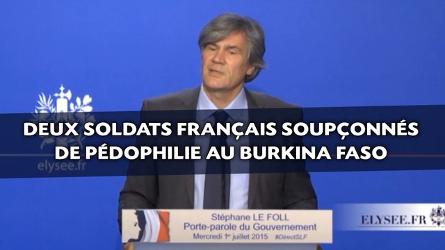 Deux soldats français soupçonnés de pédophilie au Burkina Faso