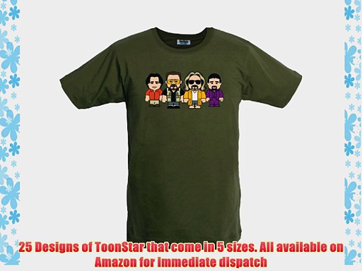 ToonStar Bowling Team Men’s T-Shirt Olive Green Size X-Small XS