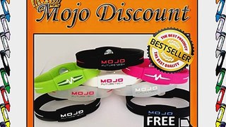 Mojo Max 8 inch Double Holographic wristband - Black/Blue