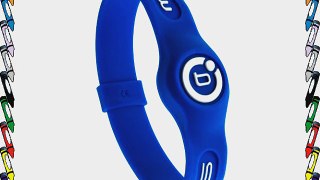 Bioflow Sport Wristband Blue/White (M 19.0cm)