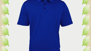 Adidas Golf Climalite Mens Heather Polo Shirt (2XL) (Cobalt Heather/White)