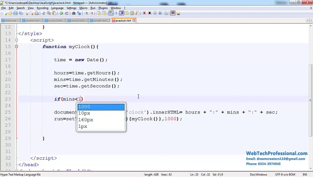 Java Clock Part 3