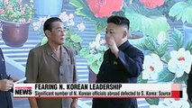 N. Korean officials abroad defect in fear of leader: sources