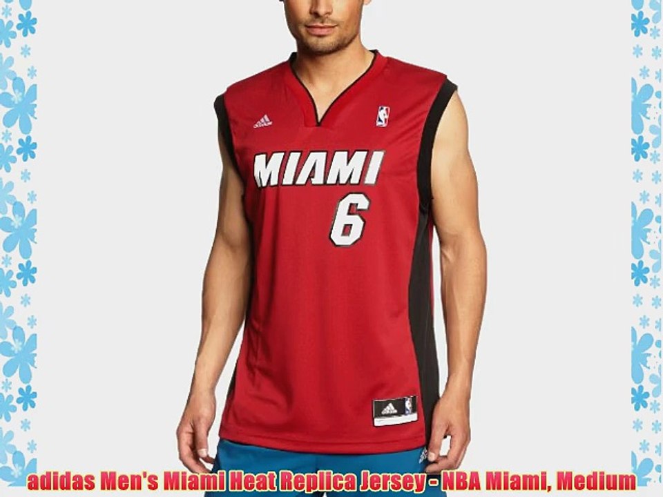 adidas Men's Miami Heat Replica Jersey - NBA Miami Medium - video ... adidas Men's Miami Heat Replica Jersey - NBA Miami Medium - video ...
