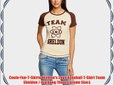 Coole-Fun-T-Shirts Women's Logo Baseball T-Shirt Team Sheldon / Big Bang Theory brown Size:L