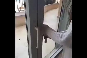 Girl Effete to Open Door Funny Clip