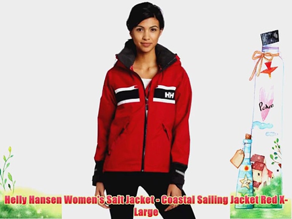 Helly Hansen Women's Salt Jacket - Coastal Sailing Jacket Red X-Large