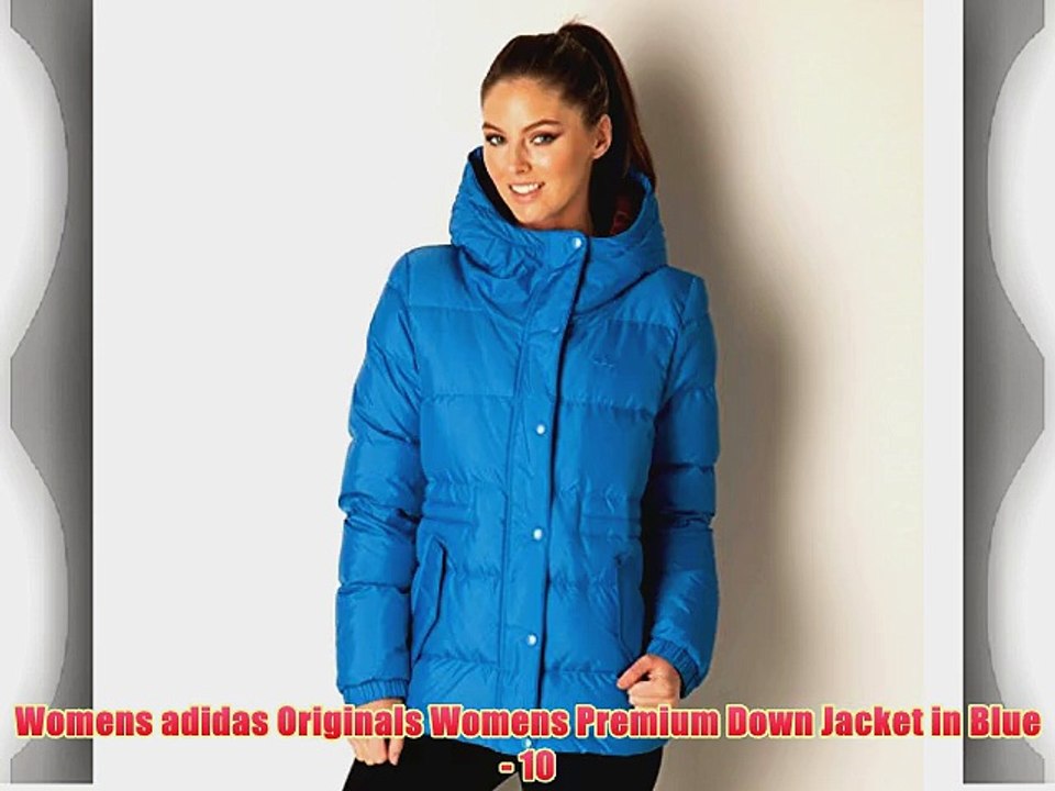 Womens adidas Originals Womens Premium Down Jacket in Blue - 10