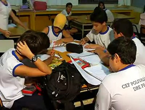 Jornal local: Seca escola