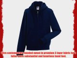 Russell Mens Authentic Full Zip Hooded Sweatshirt / Hoodie (L) (French Navy)