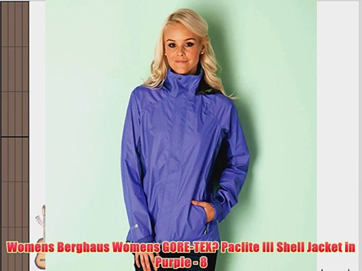 Womens Berghaus Womens Gore Tex Paclite Iii Shell Jacket In Purple 8 Video Dailymotion