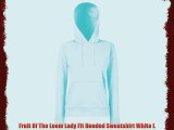 Fruit Of The Loom Lady Fit Hooded Sweatshirt White L
