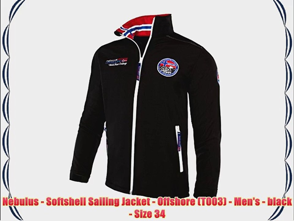 Nebulus - Softshell Sailing Jacket - Offshore (T003) - Men's - black - Size 34