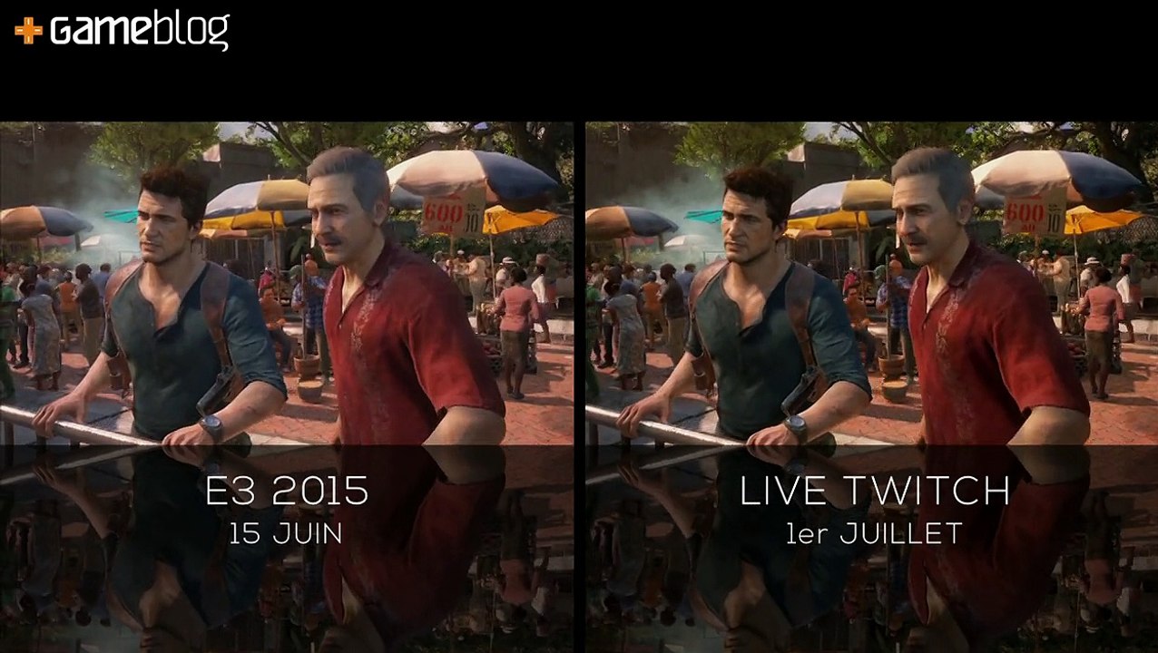 Uncharted 4 : comparatif démo E3 2015 vs démo Twitch