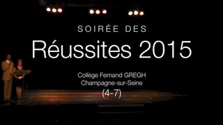 Soirée des Réussites 2015 (4-7), collège Fernand GREGH