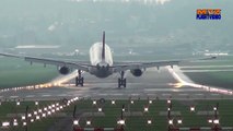 ✈ THAI A340-600 condesations & wing vortexes - Airport Zurich ZRH Spotting - Boeing 757- A380