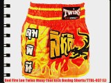 Red Fire Leo Twins Muay Thai Kick Boxing Shorts/TTBL-037 (L)