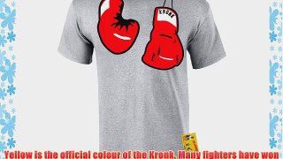 Kronk Men's Hanging Gloves Boxing T Shirt sports grey medium Klitschko Lennox Lewis Hitman